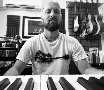Jason Greenberg in his studio